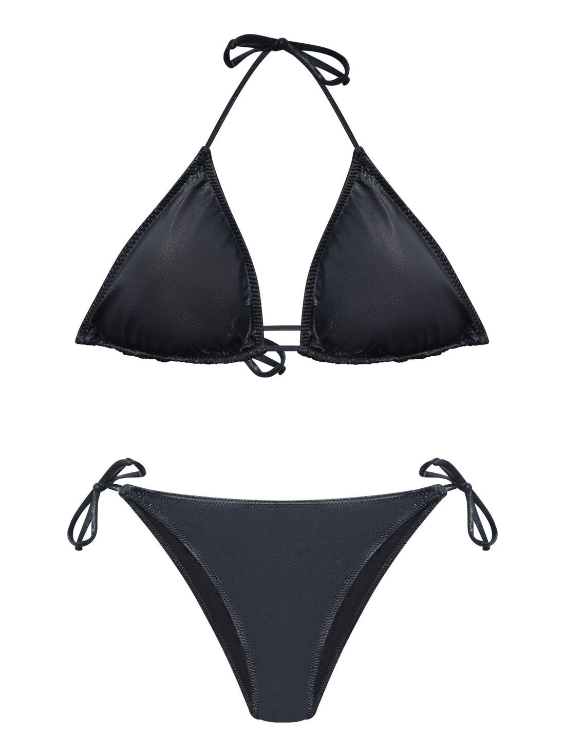 🖤 Nero Brillante Bikini Top
